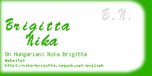 brigitta nika business card